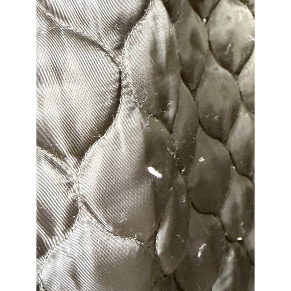 Guess Olive Sherpa Lined Hooded Parka Jacket Gold Zip Detail‎ Size XL - Picture 13 of 16